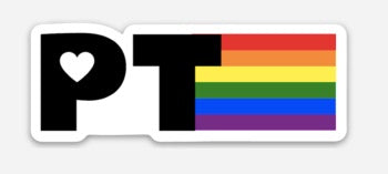 PT Pride vinyl sticker