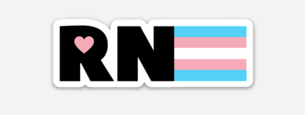 RN Trans Pride vinyl sticker