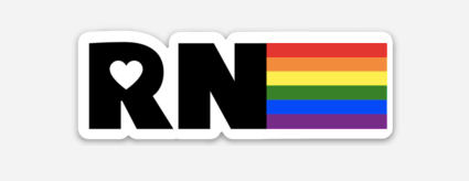 RN Pride vinyl sticker